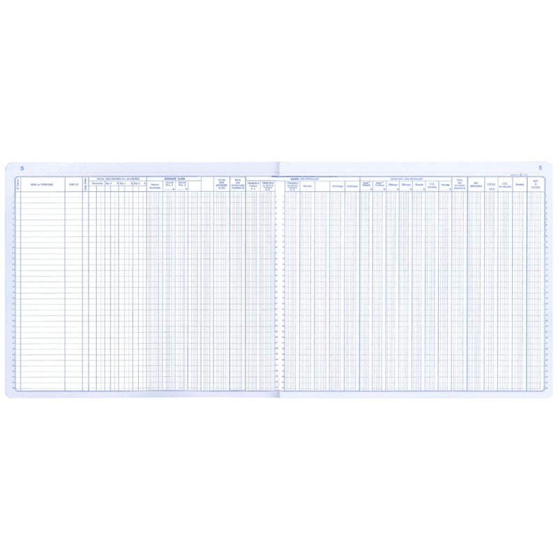 Prikkeldraadschrift 'Loonstaat', 270 x 315 mm, 40 pagina's
